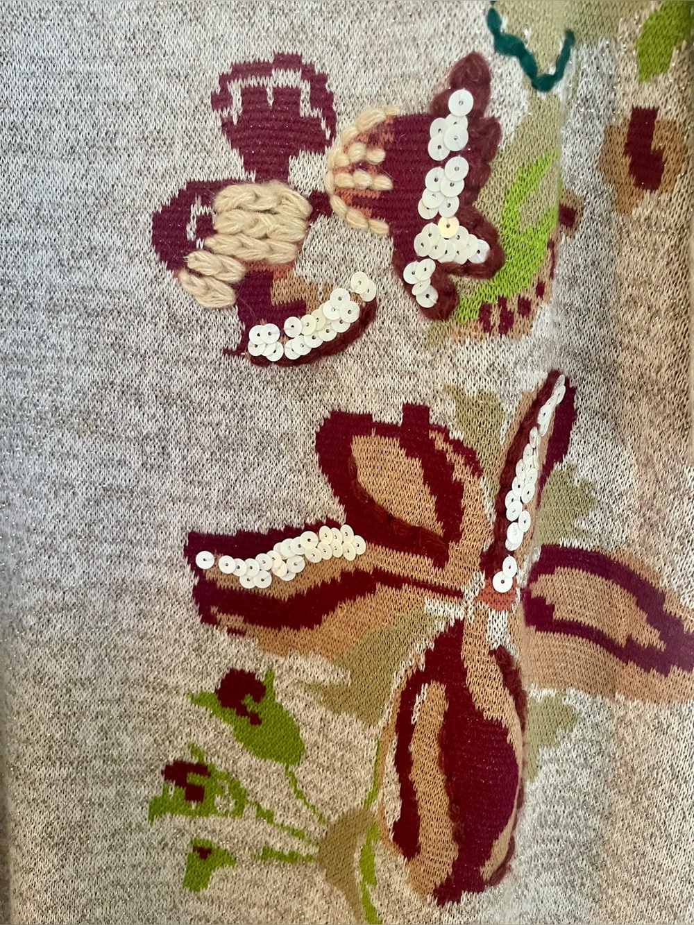 Knitted & Knotted Size Small Embroidered Knit Dress From Anthropologie - Picture 11 of 13